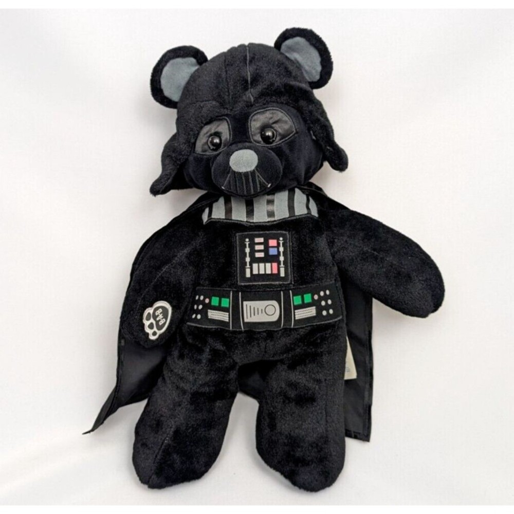 Star Wars Darth Vader Build-A-Bear Plush with Attached Cape and Helmet 18 Inch